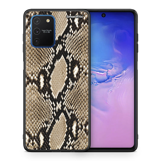 Θήκη Samsung Galaxy S10 Lite Fashion Snake Animal από τη Smartfits με σχέδιο στο πίσω μέρος και μαύρο περίβλημα | Samsung Galaxy S10 Lite Fashion Snake Animal case with colorful back and black bezels