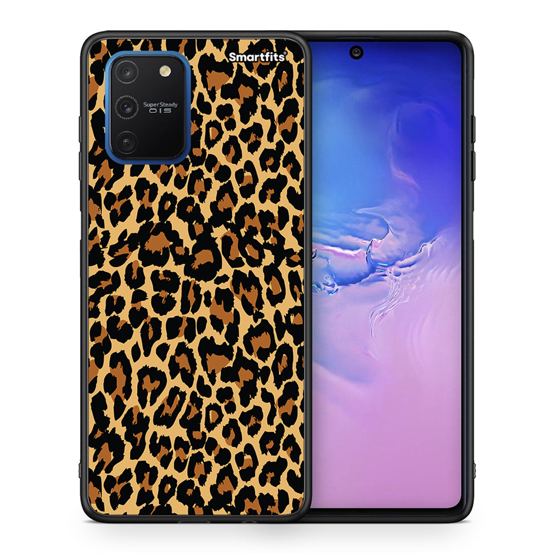 Θήκη Samsung Galaxy S10 Lite Leopard Animal από τη Smartfits με σχέδιο στο πίσω μέρος και μαύρο περίβλημα | Samsung Galaxy S10 Lite Leopard Animal case with colorful back and black bezels