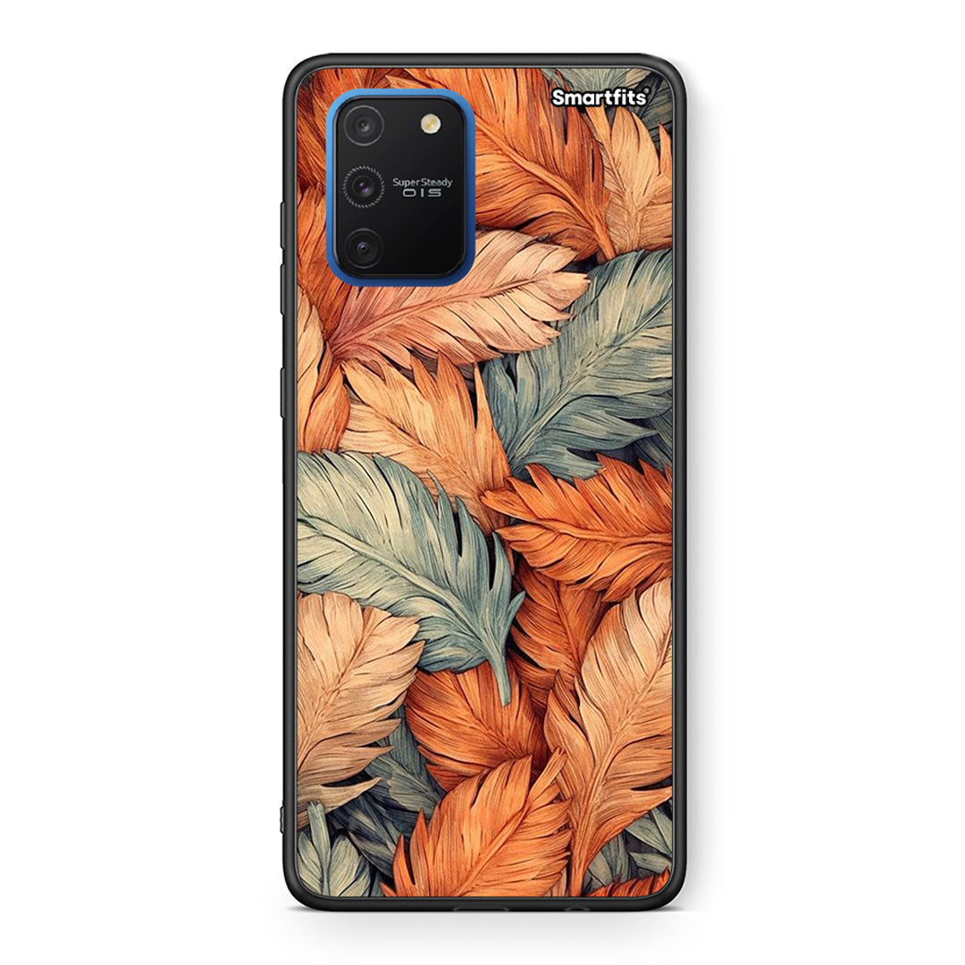 Samsung Galaxy S10 Lite Autumn Leaves Θήκη από τη Smartfits με σχέδιο στο πίσω μέρος και μαύρο περίβλημα | Smartphone case with colorful back and black bezels by Smartfits