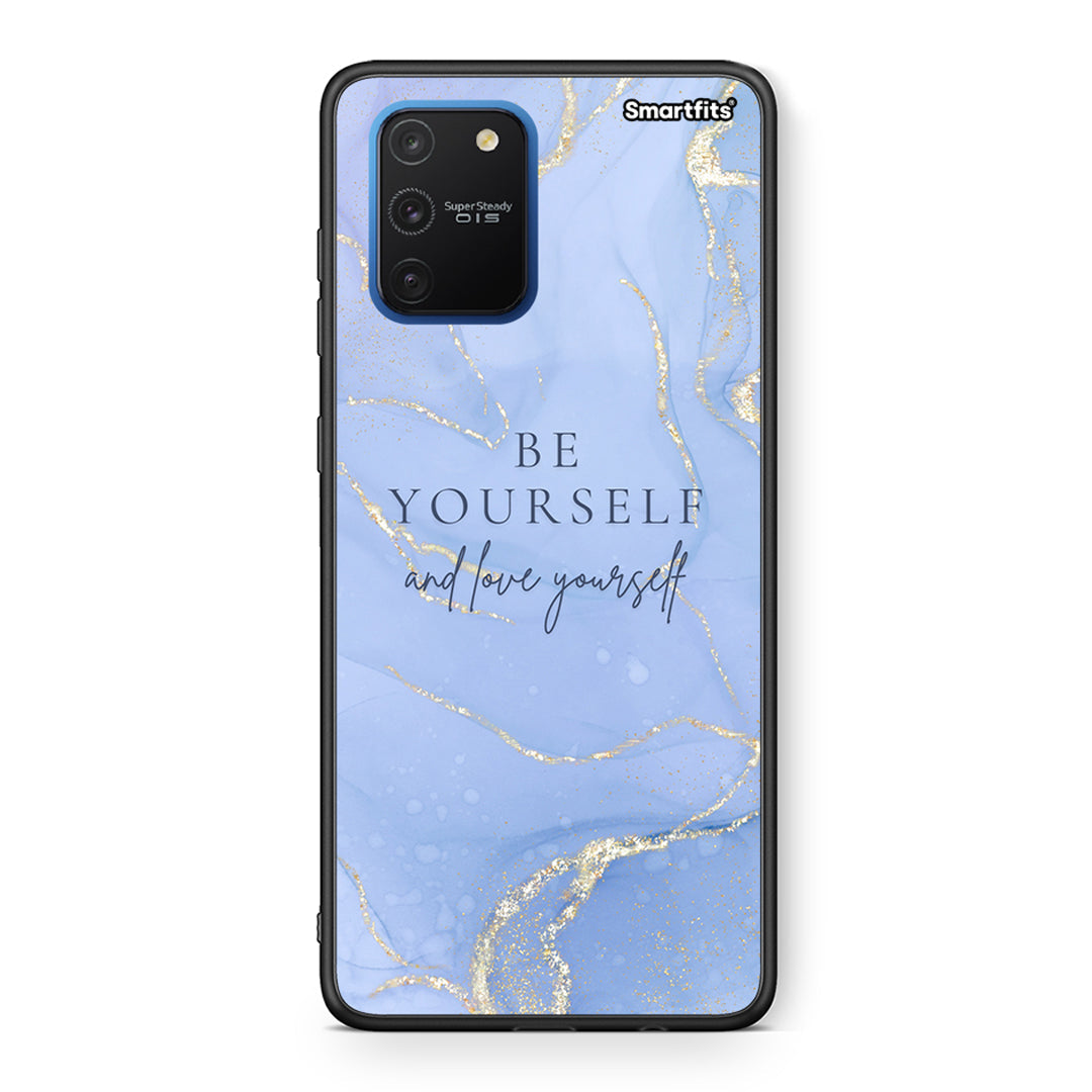 Samsung Galaxy S10 Lite Be Yourself θήκη από τη Smartfits με σχέδιο στο πίσω μέρος και μαύρο περίβλημα | Smartphone case with colorful back and black bezels by Smartfits