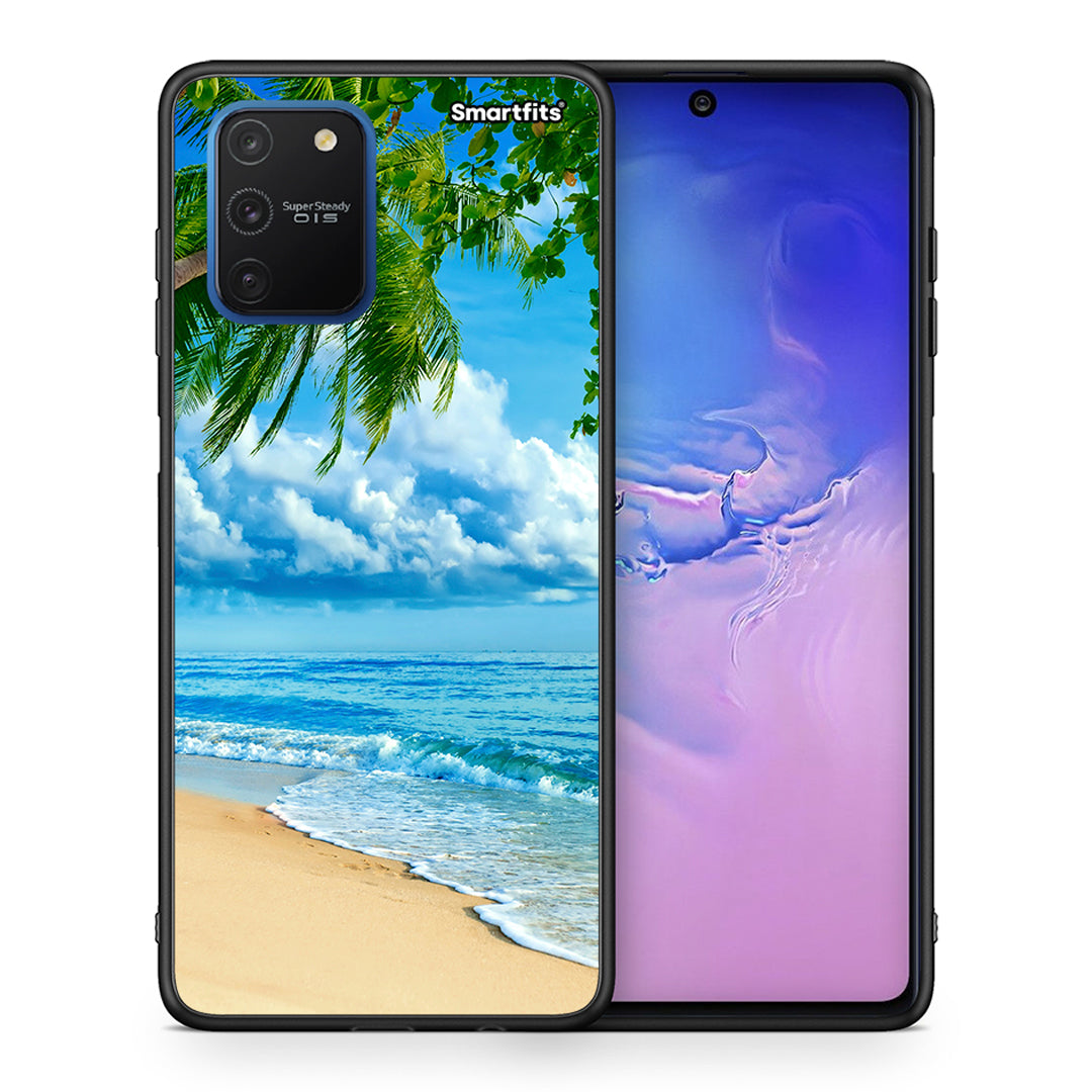 Θήκη Samsung Galaxy S10 Lite Beautiful Beach από τη Smartfits με σχέδιο στο πίσω μέρος και μαύρο περίβλημα | Samsung Galaxy S10 Lite Beautiful Beach case with colorful back and black bezels