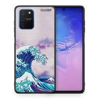 Thumbnail for Θήκη Samsung Galaxy S10 Lite Blue Waves από τη Smartfits με σχέδιο στο πίσω μέρος και μαύρο περίβλημα | Samsung Galaxy S10 Lite Blue Waves case with colorful back and black bezels