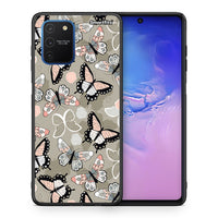 Thumbnail for Θήκη Samsung Galaxy S10 Lite Butterflies Boho από τη Smartfits με σχέδιο στο πίσω μέρος και μαύρο περίβλημα | Samsung Galaxy S10 Lite Butterflies Boho case with colorful back and black bezels