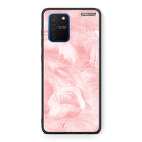 Thumbnail for 33 - Samsung Galaxy S10 Lite Pink Feather Boho case, cover, bumper