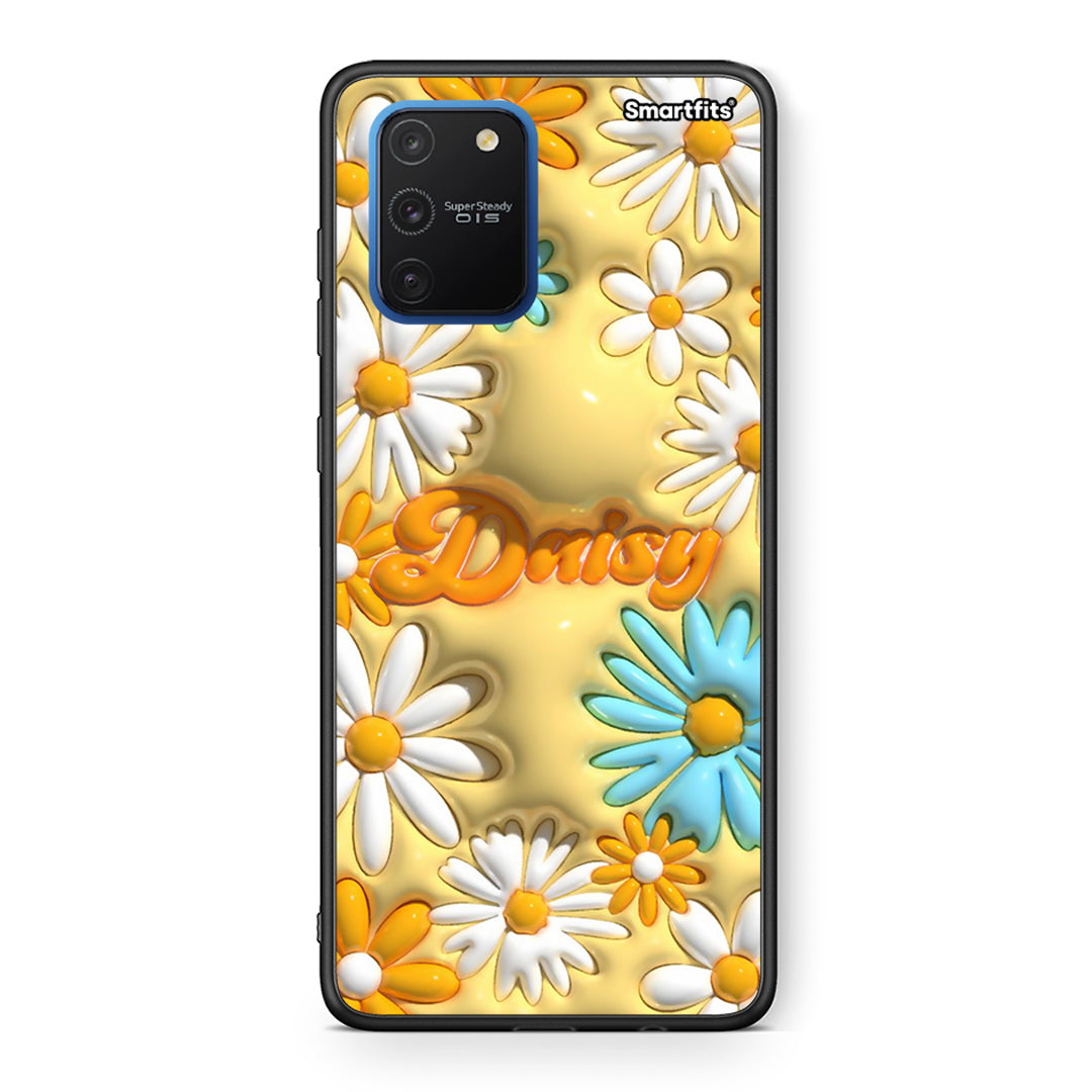 Samsung Galaxy S10 Lite Bubble Daisies θήκη από τη Smartfits με σχέδιο στο πίσω μέρος και μαύρο περίβλημα | Smartphone case with colorful back and black bezels by Smartfits