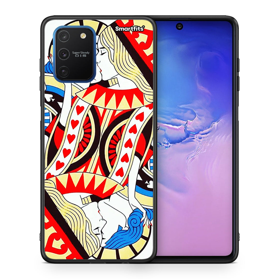 Θήκη Samsung Galaxy S10 Lite Card Love από τη Smartfits με σχέδιο στο πίσω μέρος και μαύρο περίβλημα | Samsung Galaxy S10 Lite Card Love case with colorful back and black bezels