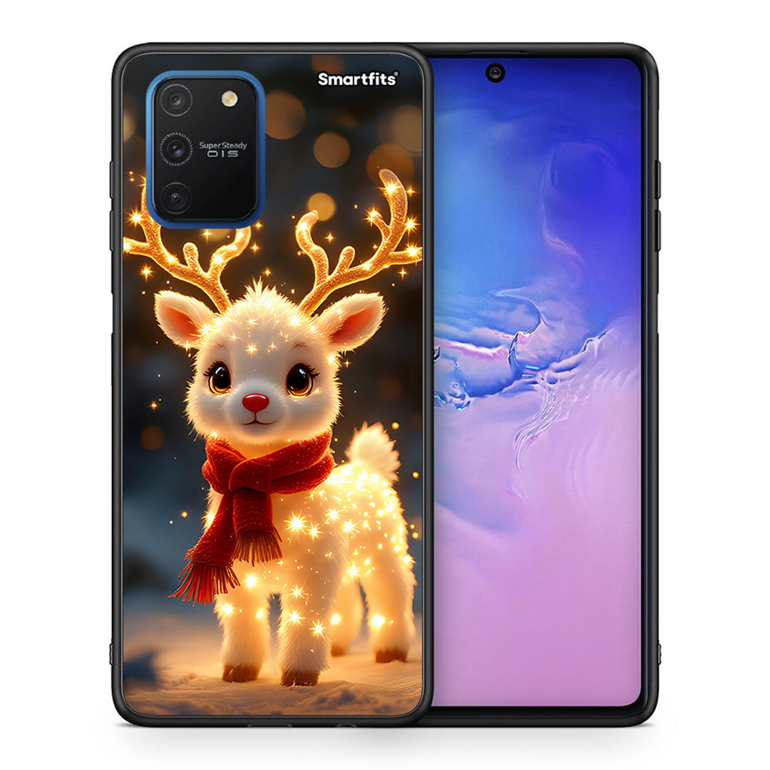 Θήκη Samsung Galaxy S10 Lite Christmas Cutie από τη Smartfits με σχέδιο στο πίσω μέρος και μαύρο περίβλημα | Samsung Galaxy S10 Lite Christmas Cutie case with colorful back and black bezels