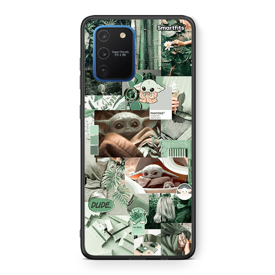 Samsung Galaxy S10 Lite Collage Dude Θήκη Αγίου Βαλεντίνου από τη Smartfits με σχέδιο στο πίσω μέρος και μαύρο περίβλημα | Smartphone case with colorful back and black bezels by Smartfits