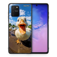 Thumbnail for Θήκη Samsung Galaxy S10 Lite Duck Face από τη Smartfits με σχέδιο στο πίσω μέρος και μαύρο περίβλημα | Samsung Galaxy S10 Lite Duck Face case with colorful back and black bezels