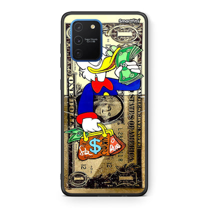 Samsung Galaxy S10 Lite Duck Money Θήκη από τη Smartfits με σχέδιο στο πίσω μέρος και μαύρο περίβλημα | Smartphone case with colorful back and black bezels by Smartfits