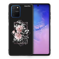 Thumbnail for Θήκη Samsung Galaxy S10 Lite Frame Flower από τη Smartfits με σχέδιο στο πίσω μέρος και μαύρο περίβλημα | Samsung Galaxy S10 Lite Frame Flower case with colorful back and black bezels