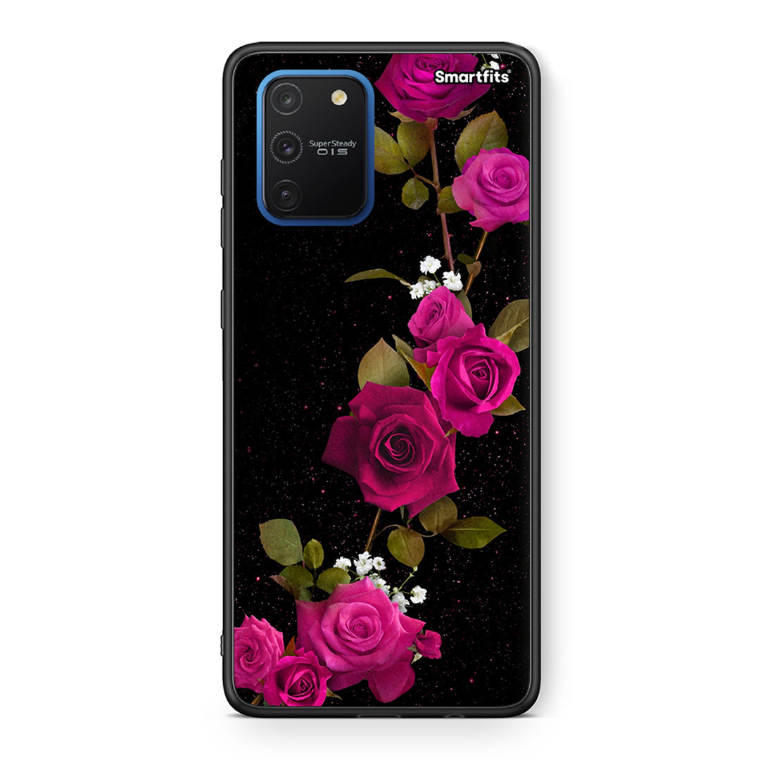 4 - Samsung Galaxy S10 Lite Red Roses Flower case, cover, bumper