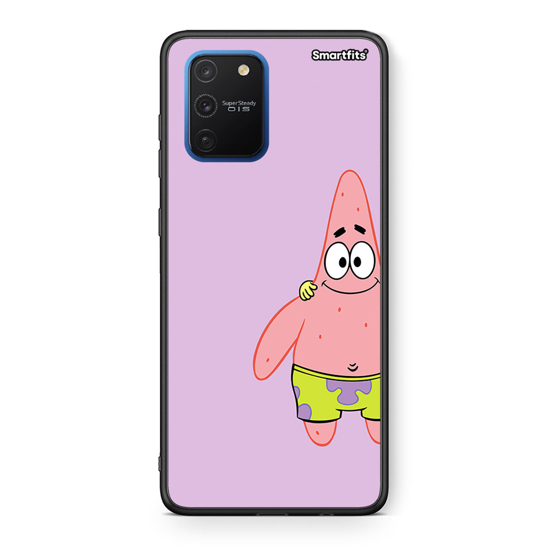 Samsung Galaxy S10 Lite Friends Patrick θήκη από τη Smartfits με σχέδιο στο πίσω μέρος και μαύρο περίβλημα | Smartphone case with colorful back and black bezels by Smartfits