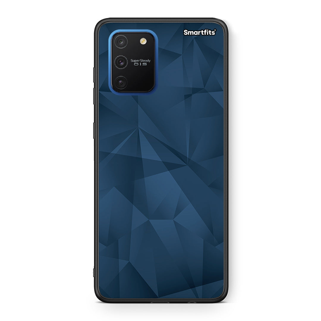 39 - Samsung Galaxy S10 Lite Blue Abstract Geometric case, cover, bumper