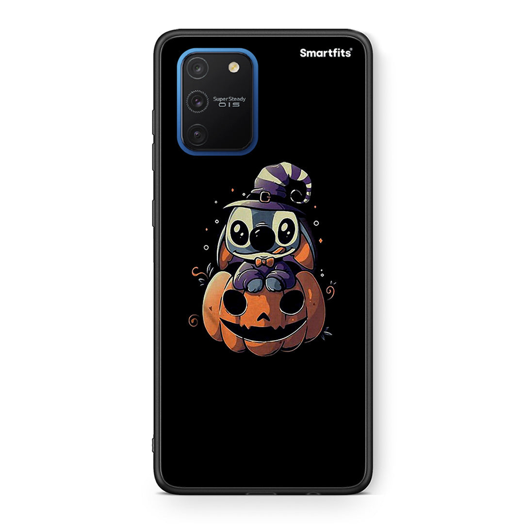 Samsung Galaxy S10 Lite Halloween Stitch θήκη από τη Smartfits με σχέδιο στο πίσω μέρος και μαύρο περίβλημα | Smartphone case with colorful back and black bezels by Smartfits