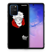 Thumbnail for Θήκη Samsung Galaxy S10 Lite Itadori Anime από τη Smartfits με σχέδιο στο πίσω μέρος και μαύρο περίβλημα | Samsung Galaxy S10 Lite Itadori Anime case with colorful back and black bezels