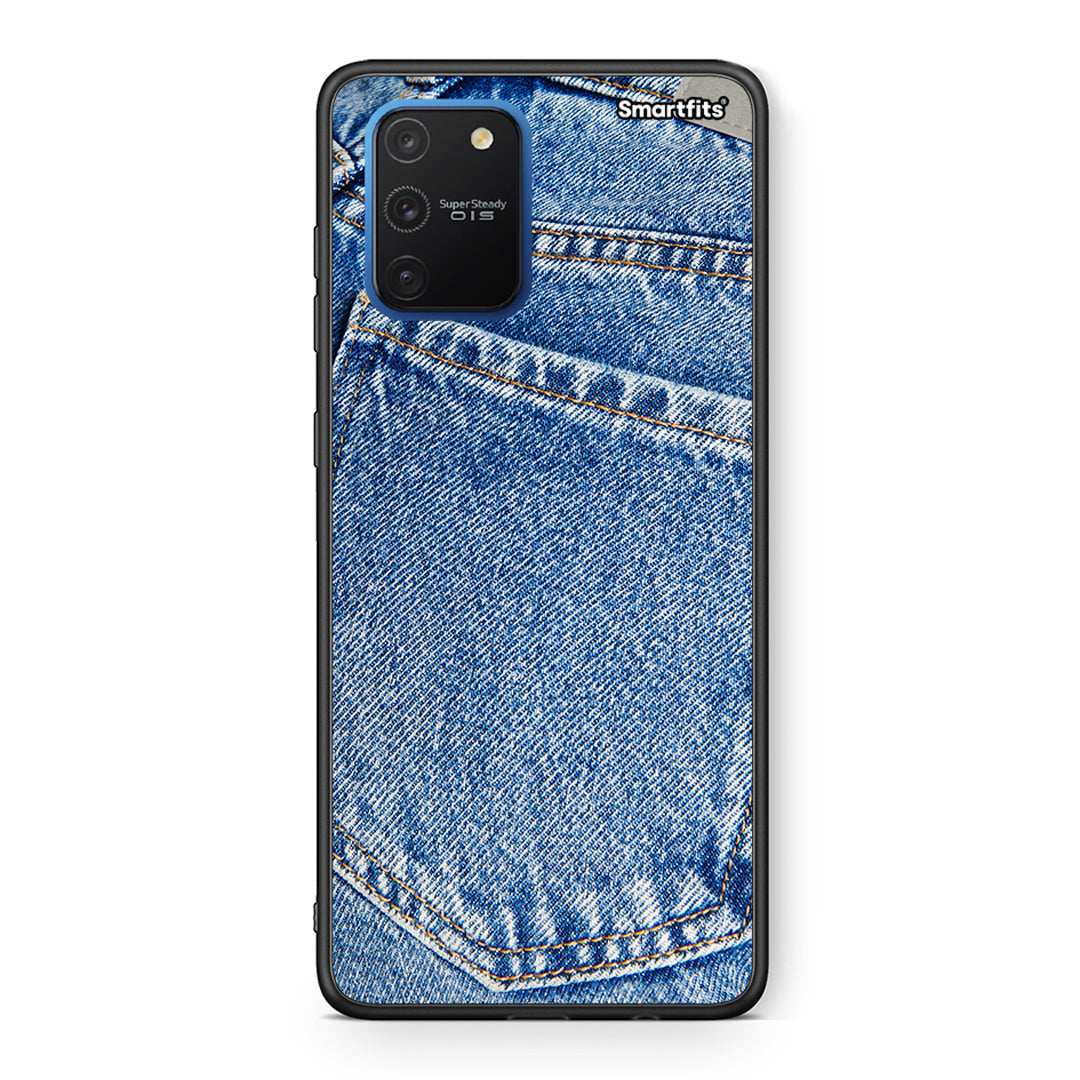 Samsung Galaxy S10 Lite Jeans Pocket θήκη από τη Smartfits με σχέδιο στο πίσω μέρος και μαύρο περίβλημα | Smartphone case with colorful back and black bezels by Smartfits