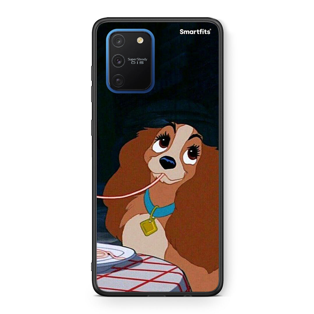 Samsung Galaxy S10 Lite Lady And Tramp 2 Θήκη Αγίου Βαλεντίνου από τη Smartfits με σχέδιο στο πίσω μέρος και μαύρο περίβλημα | Smartphone case with colorful back and black bezels by Smartfits