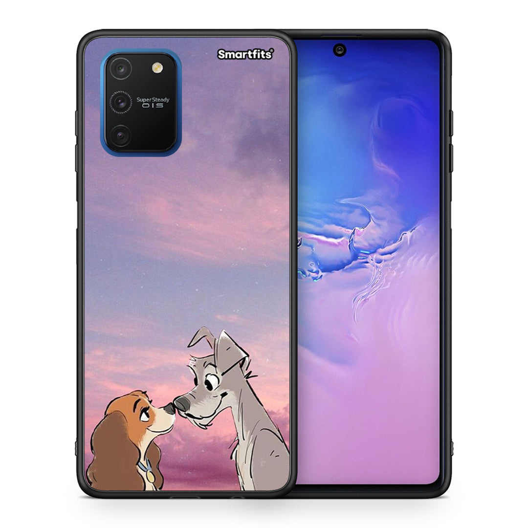 Θήκη Samsung Galaxy S10 Lite Lady And Tramp από τη Smartfits με σχέδιο στο πίσω μέρος και μαύρο περίβλημα | Samsung Galaxy S10 Lite Lady And Tramp case with colorful back and black bezels