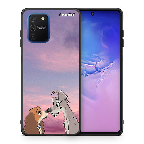 Θήκη Samsung Galaxy S10 Lite Lady And Tramp από τη Smartfits με σχέδιο στο πίσω μέρος και μαύρο περίβλημα | Samsung Galaxy S10 Lite Lady And Tramp case with colorful back and black bezels