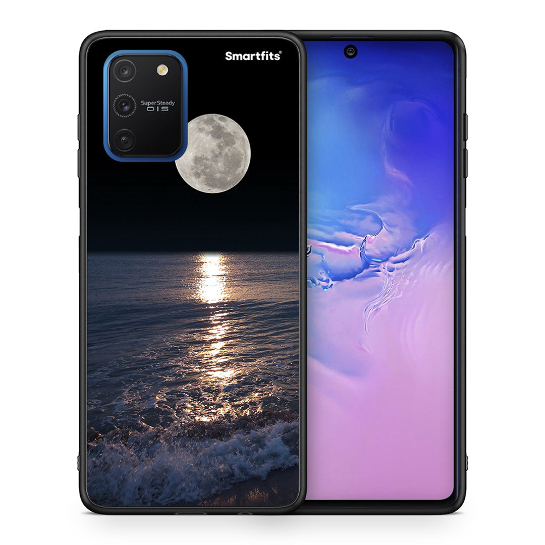 Θήκη Samsung Galaxy S10 Lite Moon Landscape από τη Smartfits με σχέδιο στο πίσω μέρος και μαύρο περίβλημα | Samsung Galaxy S10 Lite Moon Landscape case with colorful back and black bezels