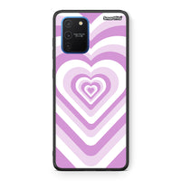 Thumbnail for Samsung Galaxy S10 Lite Lilac Hearts θήκη από τη Smartfits με σχέδιο στο πίσω μέρος και μαύρο περίβλημα | Smartphone case with colorful back and black bezels by Smartfits