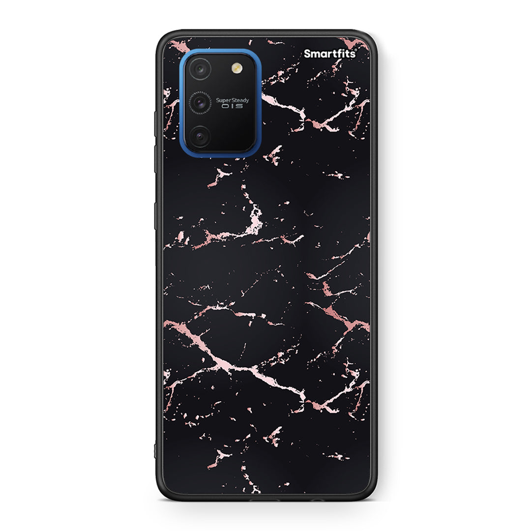 4 - Samsung Galaxy S10 Lite Black Rosegold Marble case, cover, bumper