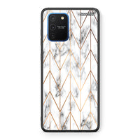 Thumbnail for 44 - Samsung Galaxy S10 Lite Gold Geometric Marble case, cover, bumper