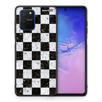 Thumbnail for Θήκη Samsung Galaxy S10 Lite Square Geometric Marble από τη Smartfits με σχέδιο στο πίσω μέρος και μαύρο περίβλημα | Samsung Galaxy S10 Lite Square Geometric Marble case with colorful back and black bezels