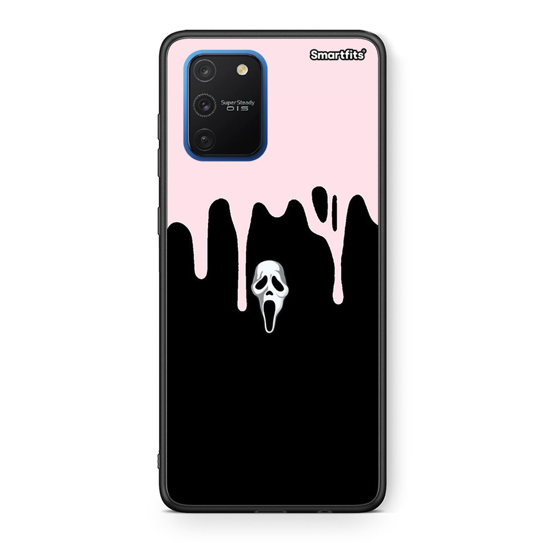 Samsung Galaxy S10 Lite Melting Halloween Mask Θήκη από τη Smartfits με σχέδιο στο πίσω μέρος και μαύρο περίβλημα | Smartphone case with colorful back and black bezels by Smartfits