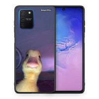 Thumbnail for Θήκη Samsung Galaxy S10 Lite Meme Duck από τη Smartfits με σχέδιο στο πίσω μέρος και μαύρο περίβλημα | Samsung Galaxy S10 Lite Meme Duck case with colorful back and black bezels