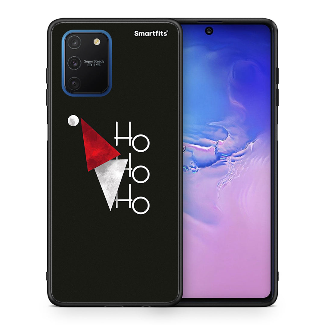 Θήκη Samsung Galaxy S10 Lite Minimal Christmas από τη Smartfits με σχέδιο στο πίσω μέρος και μαύρο περίβλημα | Samsung Galaxy S10 Lite Minimal Christmas case with colorful back and black bezels