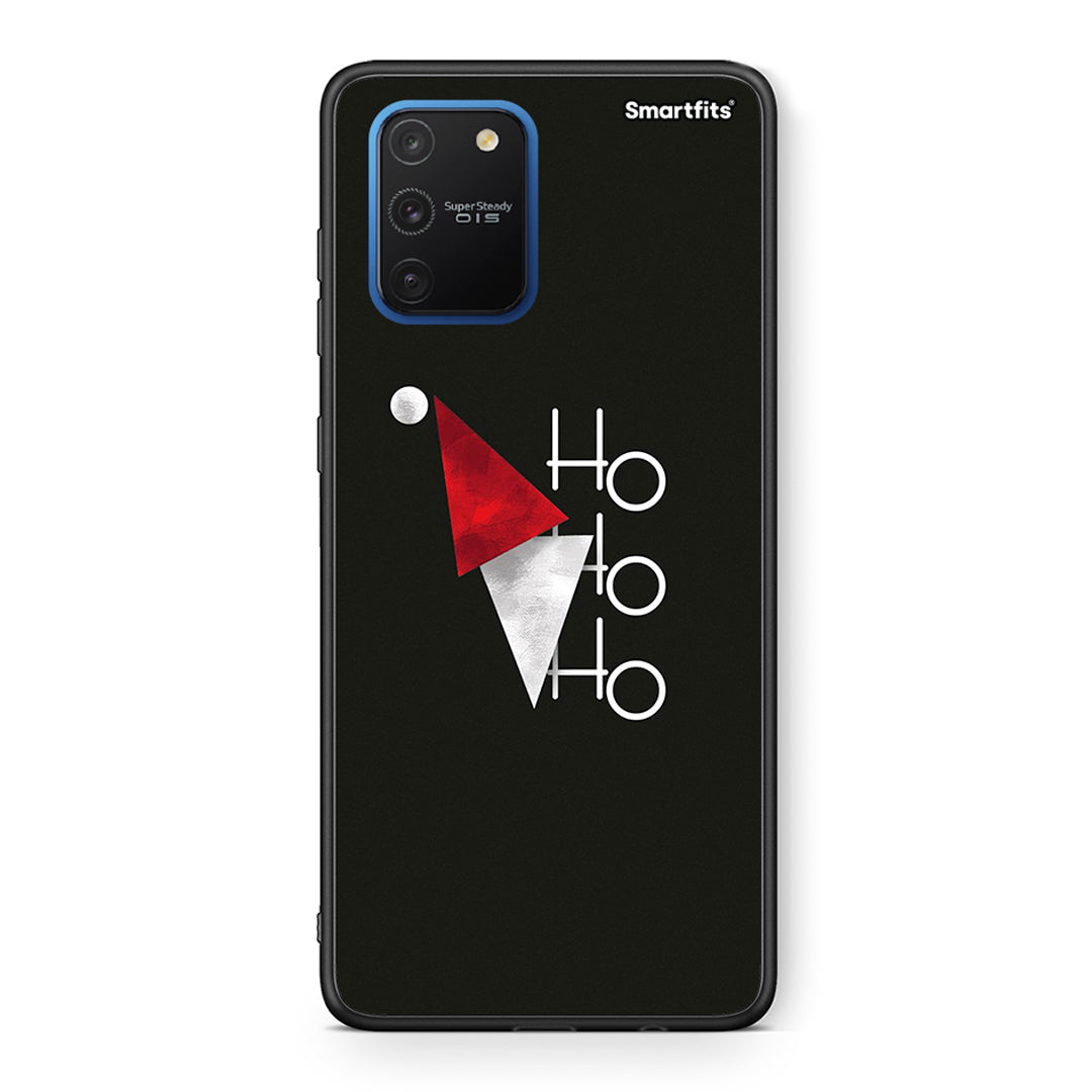 Samsung Galaxy S10 Lite Minimal Christmas θήκη από τη Smartfits με σχέδιο στο πίσω μέρος και μαύρο περίβλημα | Smartphone case with colorful back and black bezels by Smartfits