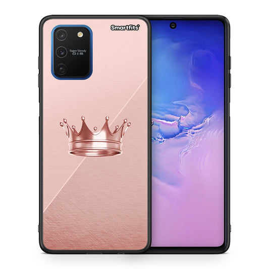 Θήκη Samsung Galaxy S10 Lite Crown Minimal από τη Smartfits με σχέδιο στο πίσω μέρος και μαύρο περίβλημα | Samsung Galaxy S10 Lite Crown Minimal case with colorful back and black bezels