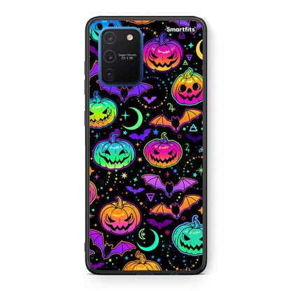 Samsung Galaxy S10 Lite Neon Halloween θήκη από τη Smartfits με σχέδιο στο πίσω μέρος και μαύρο περίβλημα | Smartphone case with colorful back and black bezels by Smartfits