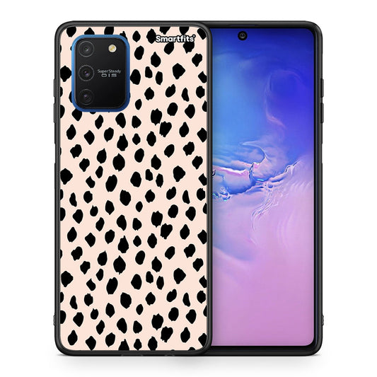 Θήκη Samsung Galaxy S10 Lite New Polka Dots από τη Smartfits με σχέδιο στο πίσω μέρος και μαύρο περίβλημα | Samsung Galaxy S10 Lite New Polka Dots case with colorful back and black bezels