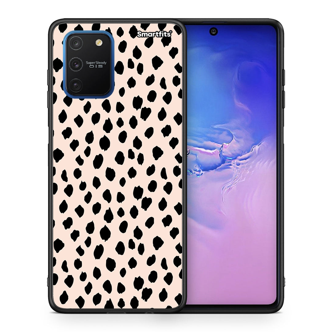 Θήκη Samsung Galaxy S10 Lite New Polka Dots από τη Smartfits με σχέδιο στο πίσω μέρος και μαύρο περίβλημα | Samsung Galaxy S10 Lite New Polka Dots case with colorful back and black bezels