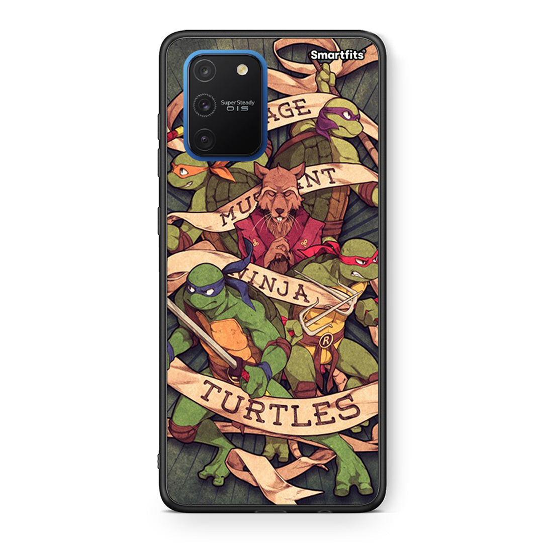 Samsung Galaxy S10 Lite Ninja Turtles θήκη από τη Smartfits με σχέδιο στο πίσω μέρος και μαύρο περίβλημα | Smartphone case with colorful back and black bezels by Smartfits