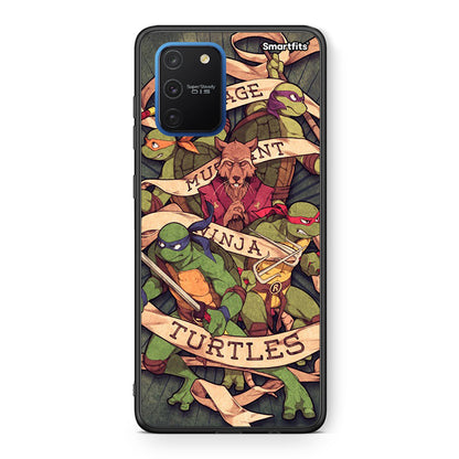 Samsung Galaxy S10 Lite Ninja Turtles θήκη από τη Smartfits με σχέδιο στο πίσω μέρος και μαύρο περίβλημα | Smartphone case with colorful back and black bezels by Smartfits