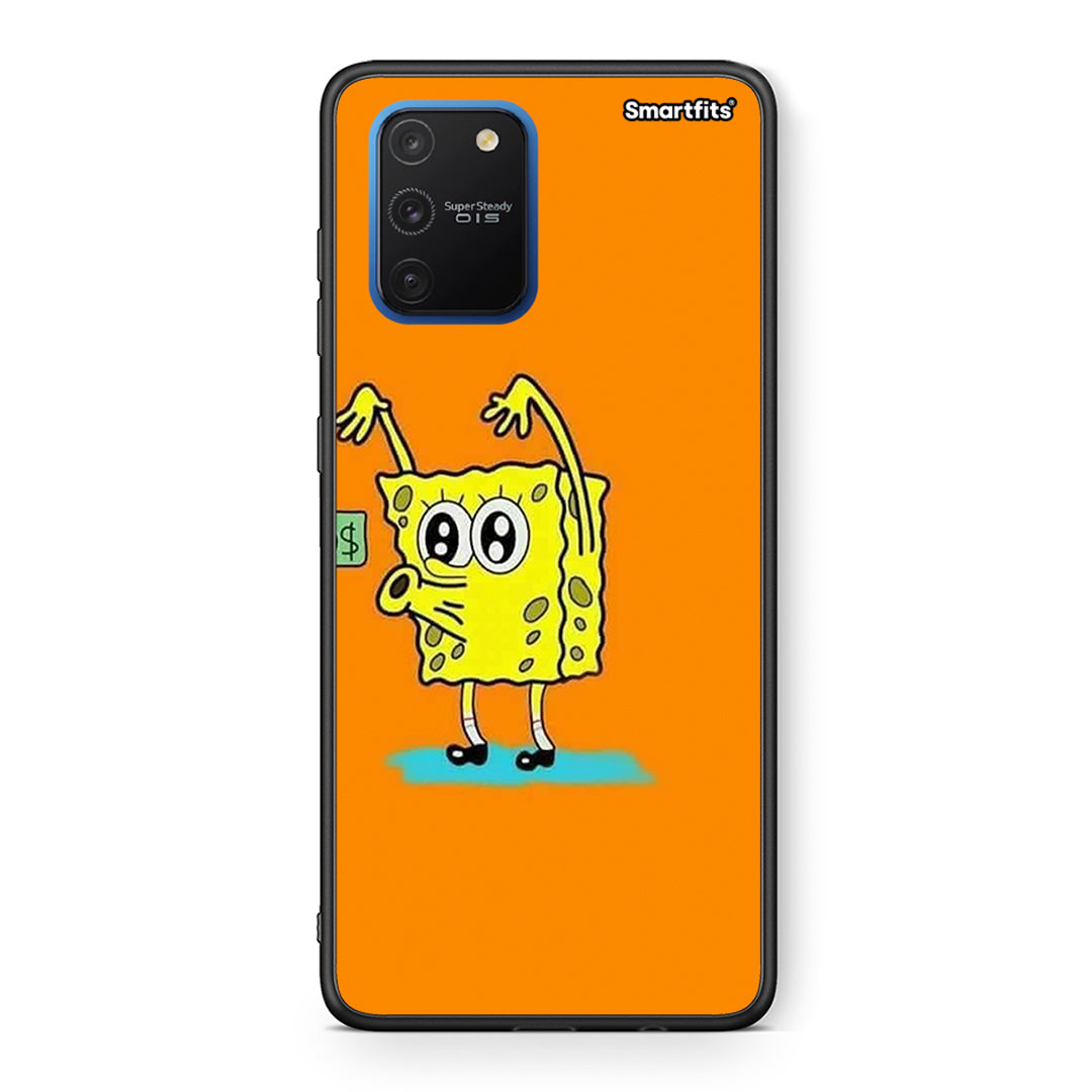 Samsung Galaxy S10 Lite No Money 2 Θήκη Αγίου Βαλεντίνου από τη Smartfits με σχέδιο στο πίσω μέρος και μαύρο περίβλημα | Smartphone case with colorful back and black bezels by Smartfits