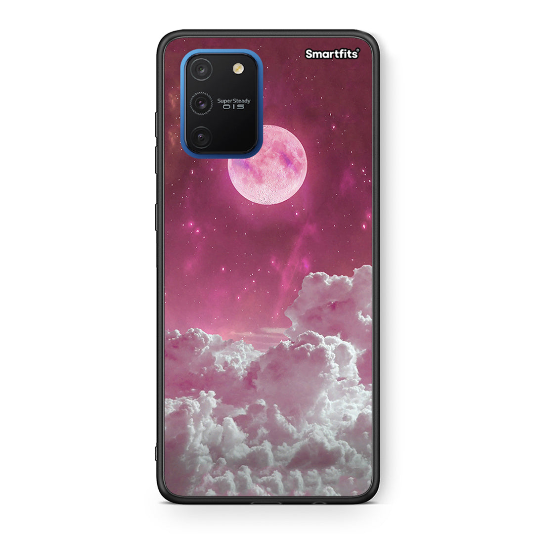 Samsung Galaxy S10 Lite Pink Moon Θήκη από τη Smartfits με σχέδιο στο πίσω μέρος και μαύρο περίβλημα | Smartphone case with colorful back and black bezels by Smartfits