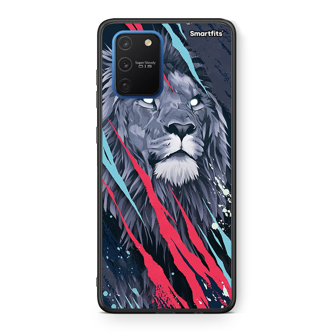 4 - Samsung Galaxy S10 Lite Lion Designer PopArt case, cover, bumper