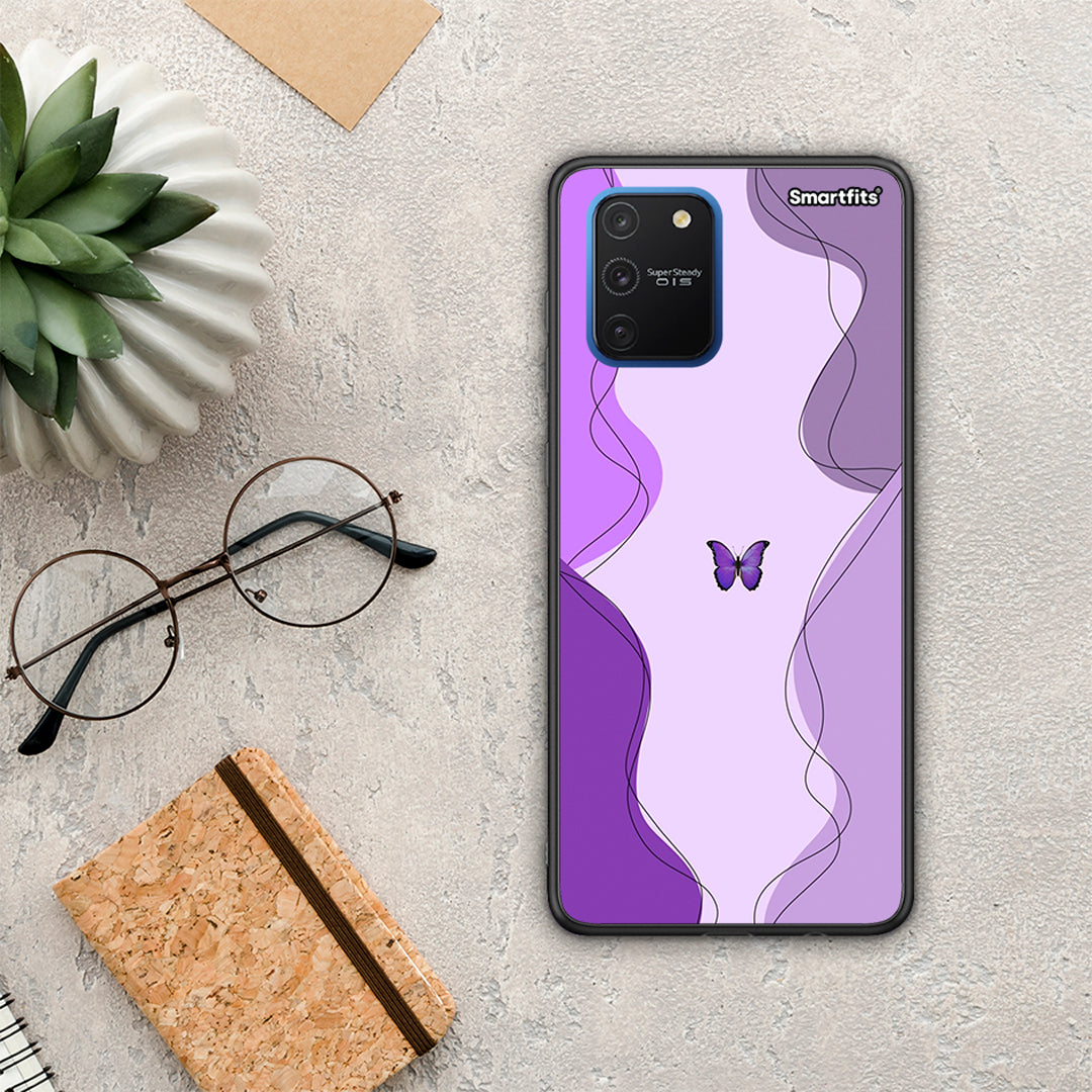 Purple Mariposa - Samsung Galaxy S10 Lite θήκη