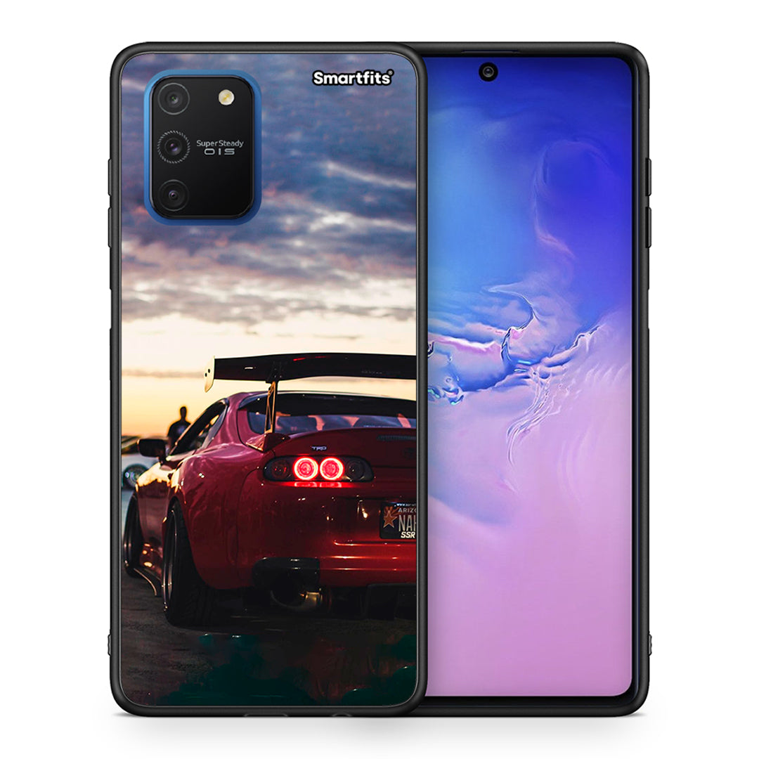 Θήκη Samsung Galaxy S10 Lite Racing Supra από τη Smartfits με σχέδιο στο πίσω μέρος και μαύρο περίβλημα | Samsung Galaxy S10 Lite Racing Supra case with colorful back and black bezels