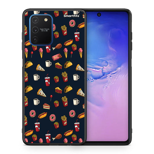 Θήκη Samsung Galaxy S10 Lite Hungry Random από τη Smartfits με σχέδιο στο πίσω μέρος και μαύρο περίβλημα | Samsung Galaxy S10 Lite Hungry Random case with colorful back and black bezels