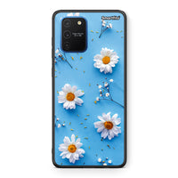 Thumbnail for Samsung Galaxy S10 Lite Real Daisies θήκη από τη Smartfits με σχέδιο στο πίσω μέρος και μαύρο περίβλημα | Smartphone case with colorful back and black bezels by Smartfits