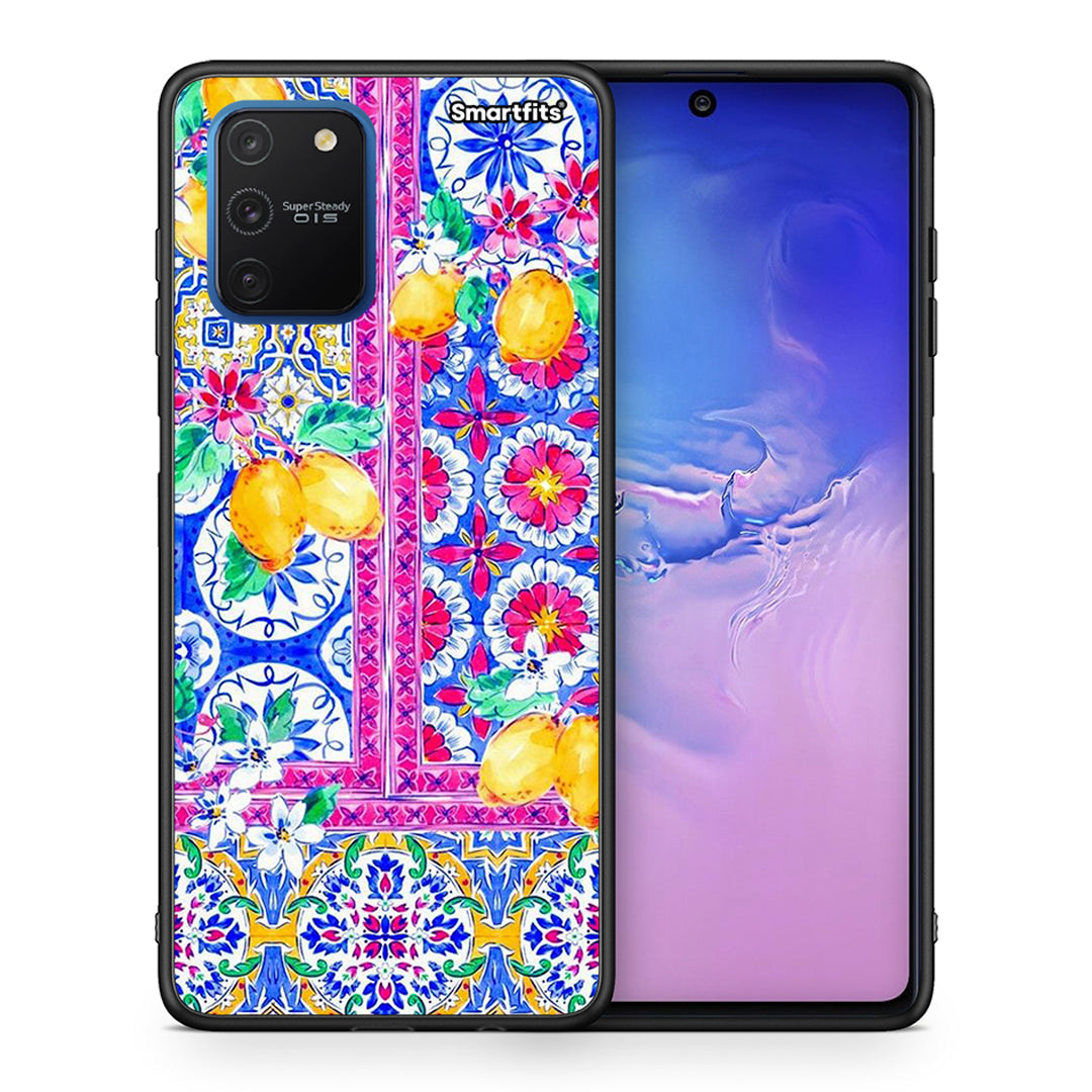 Θήκη Samsung Galaxy S10 Lite Retro Spring από τη Smartfits με σχέδιο στο πίσω μέρος και μαύρο περίβλημα | Samsung Galaxy S10 Lite Retro Spring case with colorful back and black bezels