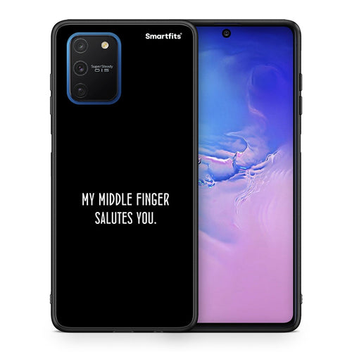 Θήκη Samsung Galaxy S10 Lite Salute από τη Smartfits με σχέδιο στο πίσω μέρος και μαύρο περίβλημα | Samsung Galaxy S10 Lite Salute case with colorful back and black bezels