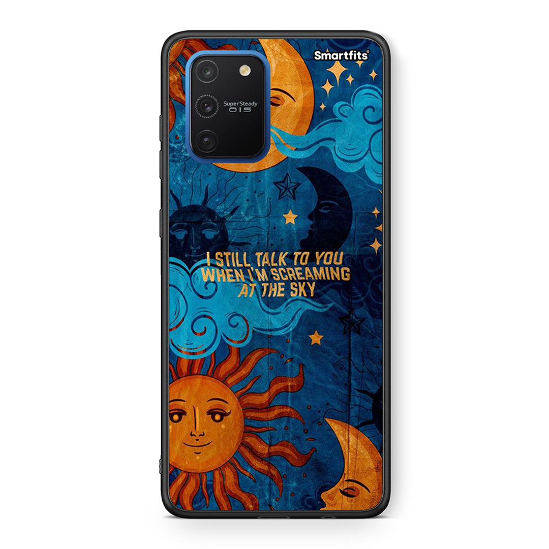 Samsung Galaxy S10 Lite Screaming Sky θήκη από τη Smartfits με σχέδιο στο πίσω μέρος και μαύρο περίβλημα | Smartphone case with colorful back and black bezels by Smartfits