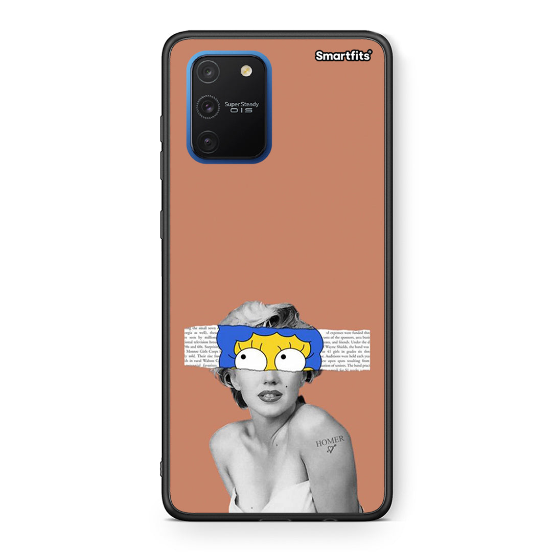 Samsung Galaxy S10 Lite Sim Merilyn θήκη από τη Smartfits με σχέδιο στο πίσω μέρος και μαύρο περίβλημα | Smartphone case with colorful back and black bezels by Smartfits